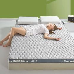 91家纺网 家纺一手货源 找家纺 帛奴家纺 2023新款A类乳胶抗菌记忆棉海绵床垫 元气灰,元气灰