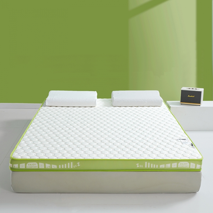 91家纺网 家纺一手货源 找家纺 帛奴家纺 2023新款A类乳胶抗菌记忆棉海绵床垫 元气绿
