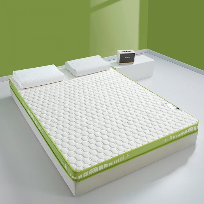 91家纺网 家纺一手货源 找家纺 帛奴家纺 2023新款A类乳胶抗菌记忆棉海绵床垫 元气绿