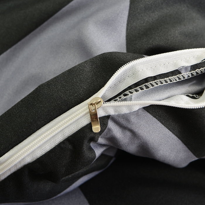 91家纺网 家纺一手货源 找家纺 柏钧家纺 2023新款芦荟棉85克床笠款四件套 格韵灰