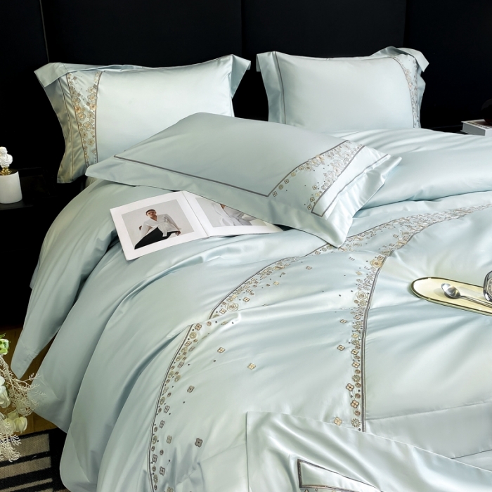 91家纺网 家纺一手货源 找家纺 （总）品家居 2025新款长绒棉四件套-香风徐来