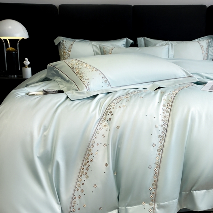 91家纺网 家纺一手货源 找家纺 （总）品家居 2025新款长绒棉四件套-香风徐来