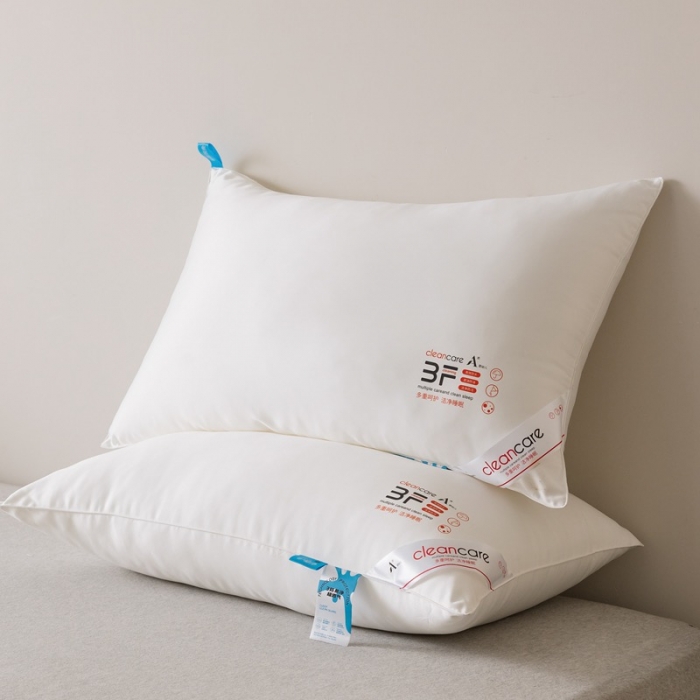 91家纺网 家纺一手货源 找家纺 拾光 2023新款三防单边羽丝枕 白