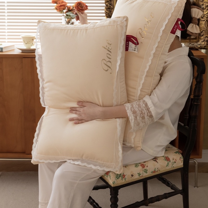 91家纺网 家纺一手货源 找家纺 拾光 2023新款一晚燕窝亲肤枕枕头枕芯系列 蜜黄