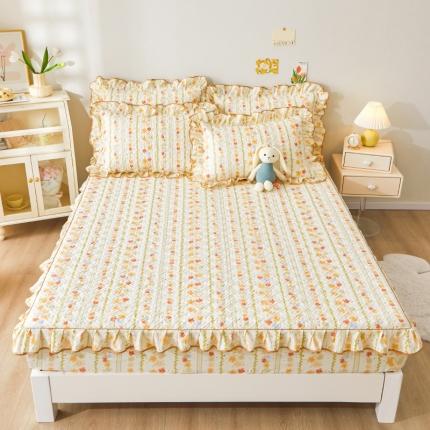 91家纺网 家纺一手货源 找家纺 （总）宜凡 2023新款全棉印花床笠三件套