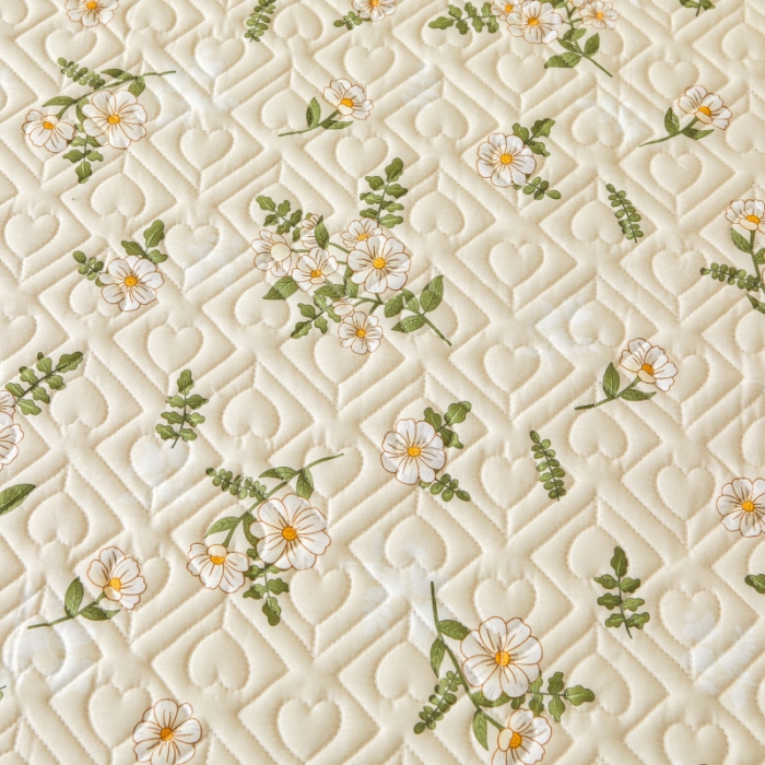 91家纺网 家纺一手货源 找家纺 宜凡 2023新款全棉印花床笠三件套 人间四月