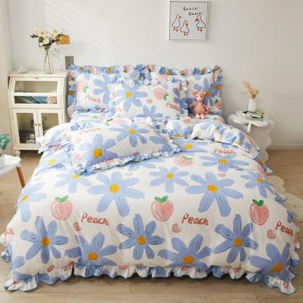 91家纺网 家纺一手货源 找家纺 （总）宜凡 2023新款全棉印花床笠四件套