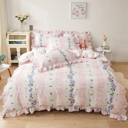 宜凡 2023新款全棉印花床笠四件套 千寻