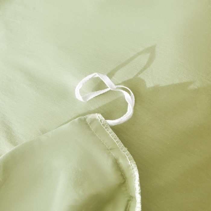 91家纺网 家纺一手货源 找家纺 宜凡 2023新款全棉印花床笠四件套 抹茶