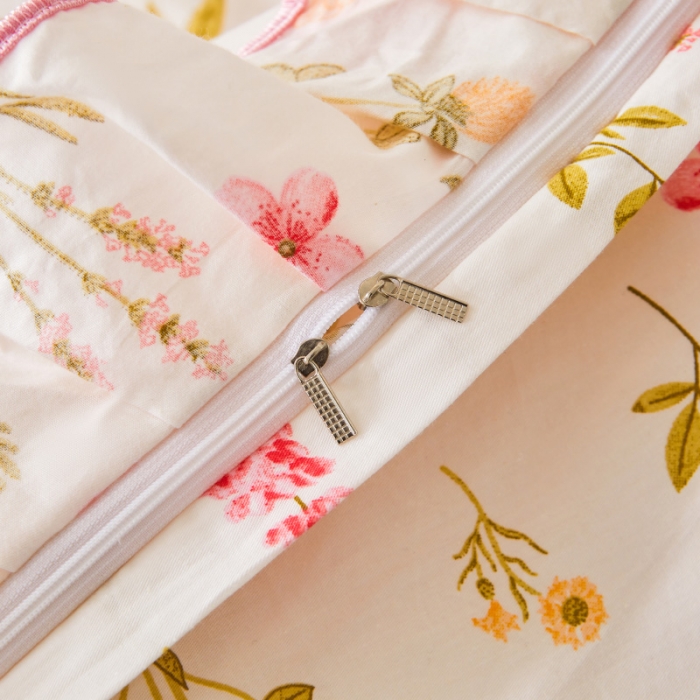 91家纺网 家纺一手货源 找家纺 宜凡 2023新款全棉印花床笠四件套 微梦