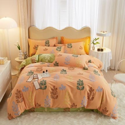 91家纺网 家纺一手货源 找家纺 （总）金纱玉纺家纺 2024新款加厚AB版四件套