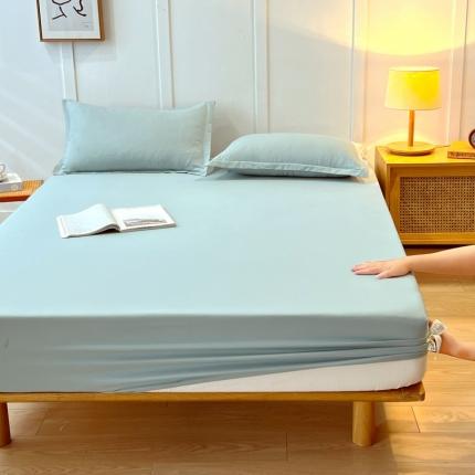 91家纺网 家纺一手货源 找家纺 （总）西域种棉人 2023新款A类原棉防水床笠床罩透气隔尿全包保护套