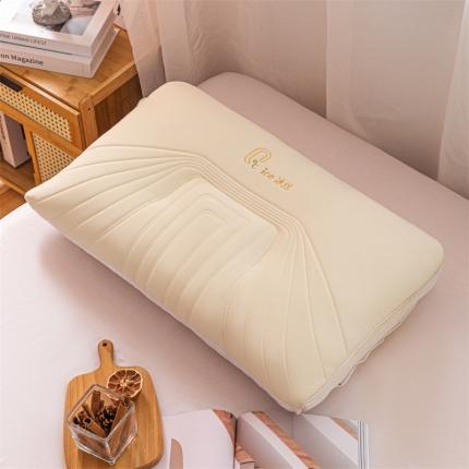 雅布 2023新款夏季凉感枕芯冰丝枕头助睡眠护颈椎枕 米黄色