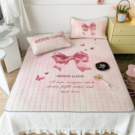 （总）昔可 2023新款方块绗缝乳胶凉席芭蕾风