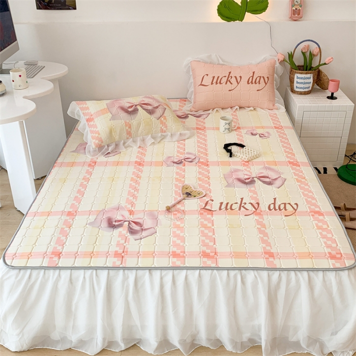 91家纺网 家纺一手货源 找家纺 （总）昔可 2023新款单层雪纺床裙花边款