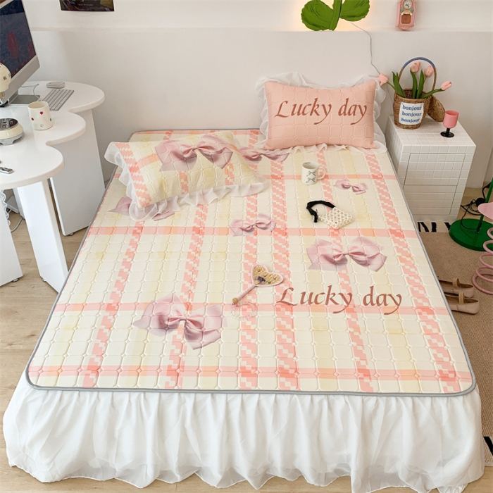 91家纺网 家纺一手货源 找家纺 （总）昔可 2023新款单层雪纺床裙花边款