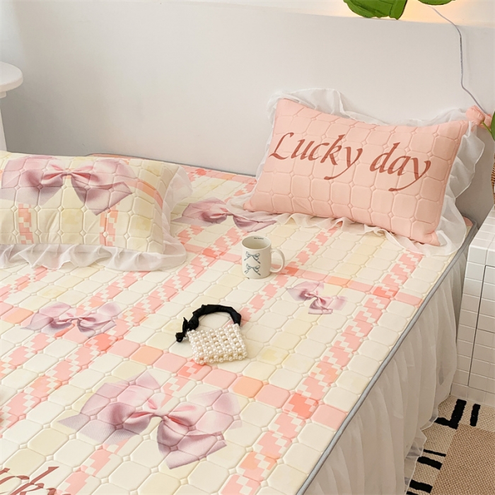 91家纺网 家纺一手货源 找家纺 （总）昔可 2023新款单层雪纺床裙花边款