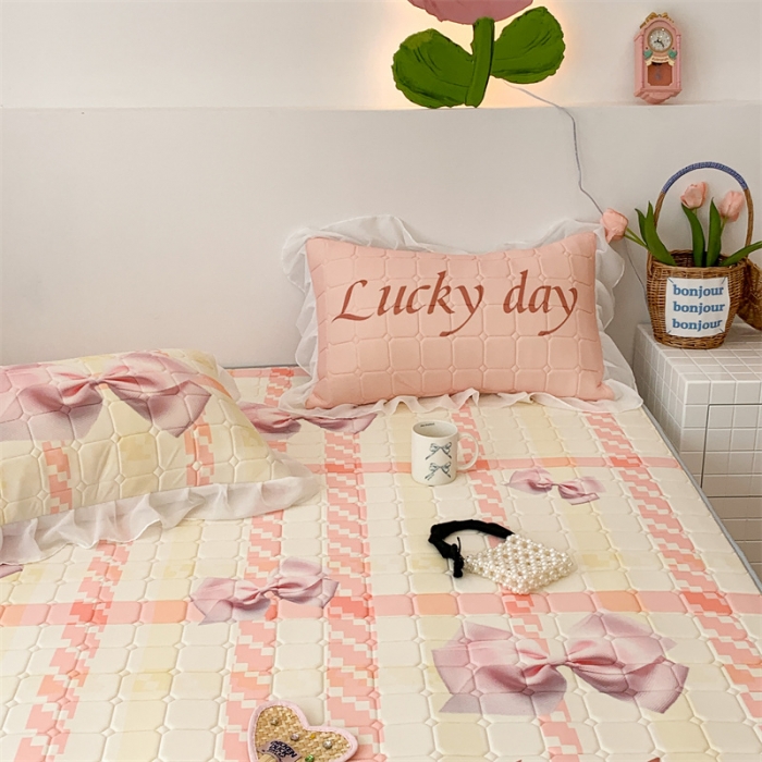 91家纺网 家纺一手货源 找家纺 （总）昔可 2023新款单层雪纺床裙花边款