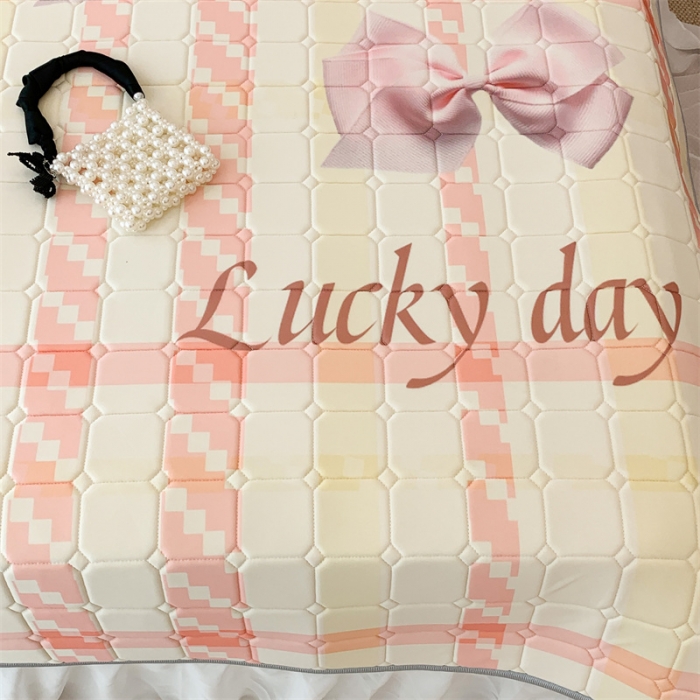 91家纺网 家纺一手货源 找家纺 昔可 2023新款单层雪纺床裙花边款 幸运蝴蝶结