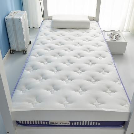 91家纺网 家纺一手货源 找家纺 祁恋婷 2023新款A类牛奶丝乳胶抗压学生床垫【床垫遮盖物】 繁星-凝夜紫