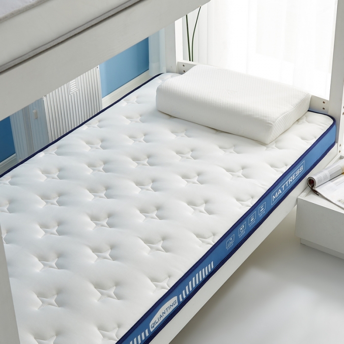 91家纺网 家纺一手货源 找家纺 祁恋婷 2023新款A类牛奶丝乳胶抗压学生床垫【床垫遮盖物】 繁星-海因蓝