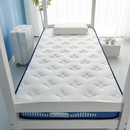 祁恋婷 2023新款A类牛奶丝乳胶抗压学生床垫【床垫遮盖物】 繁星-海因蓝