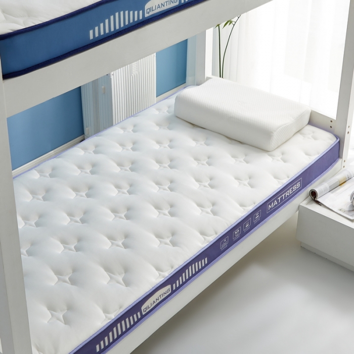 91家纺网 家纺一手货源 找家纺 祁恋婷 2023新款A类牛奶丝乳胶抗压学生床垫【床垫遮盖物】 繁星-凝夜紫