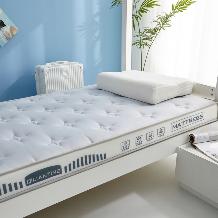 91家纺网 家纺一手货源 找家纺 祁恋婷 2023新款A类牛奶丝乳胶抗压学生床垫【床垫遮盖物】 繁星-烟墨灰