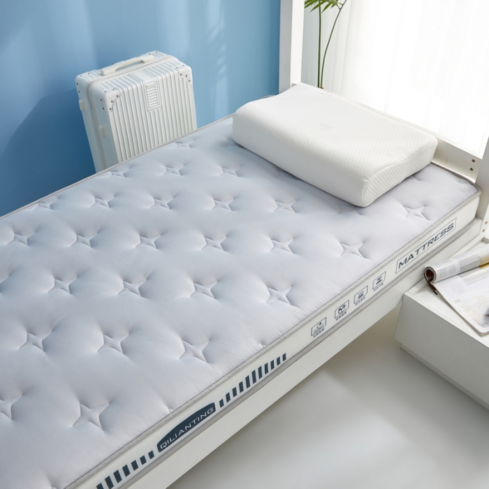 91家纺网 家纺一手货源 找家纺 祁恋婷 2023新款A类牛奶丝乳胶抗压学生床垫【床垫遮盖物】 繁星-烟墨灰