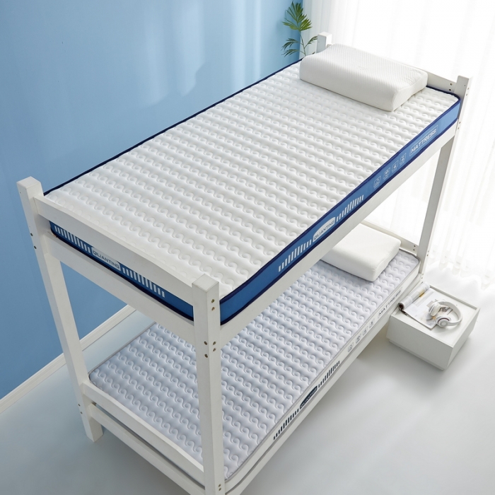 91家纺网 家纺一手货源 找家纺 祁恋婷 2023新款A类牛奶丝乳胶抗压学生床垫【床垫遮盖物】 水波-烟墨灰