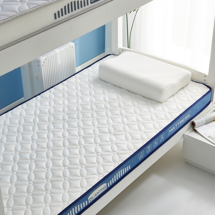 91家纺网 家纺一手货源 找家纺 祁恋婷 2023新款A类牛奶丝乳胶抗压学生床垫【床垫遮盖物】 四叶-海因蓝