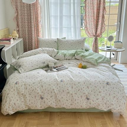 91家纺网 家纺一手货源 找家纺 (总) 雅居纺 2023新款13070全棉印花四件套