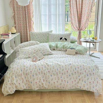 91家纺网 家纺一手货源 找家纺 (总) 雅居纺 2023新款13070全棉印花四件套