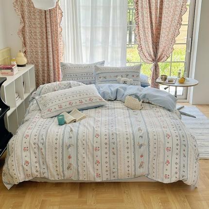 91家纺网 家纺一手货源 找家纺 (总) 雅居纺 2023新款13070全棉印花四件套