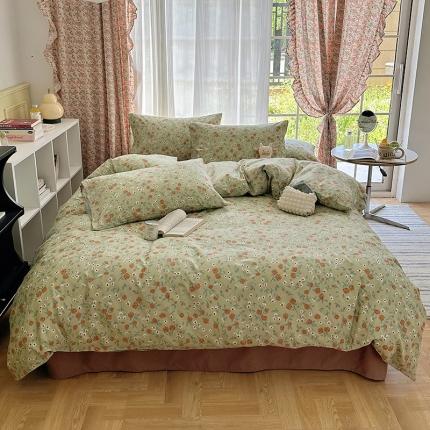 雅居纺 2023新款13070全棉印花四件套 花季