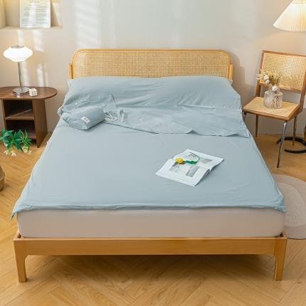 眠帛家居 2023新款A类亲肤水洗棉隔脏睡袋 繁星蓝