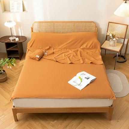 眠帛家居 2023新款A类亲肤水洗棉隔脏睡袋 焦糖