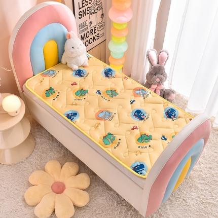 91家纺网 家纺一手货源 找家纺 宝贝优选 2023新款宝贝优选儿童棉花床垫薄/厚款（可机洗） 大嘴恐龙-薄款