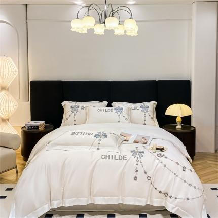 91家纺网 家纺一手货源 找家纺 总 博纳 2023新款天丝四件套—华尔兹系列