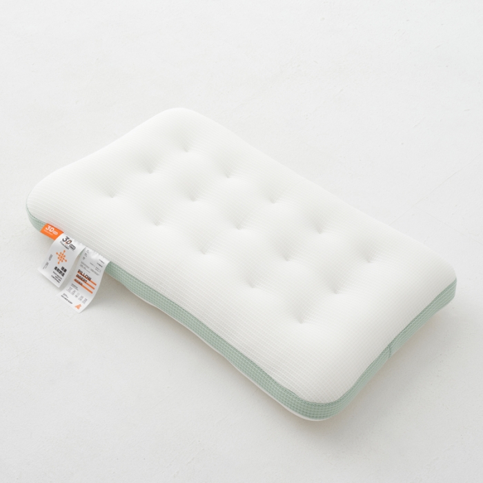 91家纺网 家纺一手货源 找家纺 （总）2024新款专为低枕人群设计 母婴级标准 3D网眼透气低枕枕芯枕头