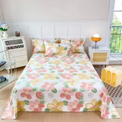 91家纺网 家纺一手货源 找家纺 （总）帛织澜家纺 2025新款12868全棉喷气印花床单单件