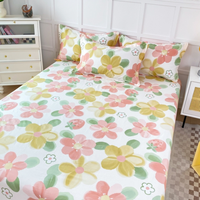 91家纺网 家纺一手货源 找家纺 （总）帛织澜家纺 2025新款12868全棉喷气印花床单单件