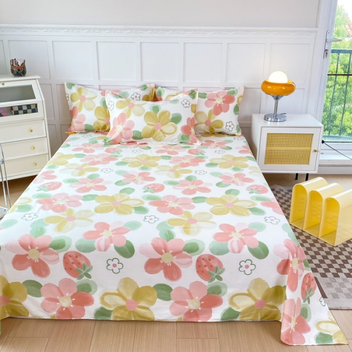 91家纺网 家纺一手货源 找家纺 （总）帛织澜家纺 2025新款12868全棉喷气印花床单单件