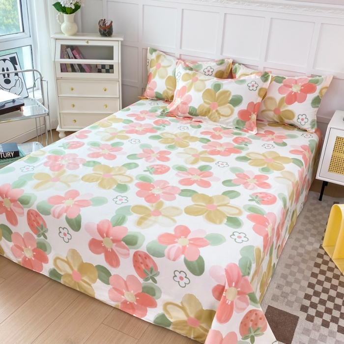 91家纺网 家纺一手货源 找家纺 （总）帛织澜家纺 2025新款12868全棉喷气印花床单单件