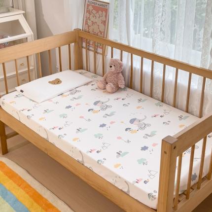 91家纺网 家纺一手货源 找家纺 总期遇 2023新款全棉婴儿防水床笠纯棉针织棉儿童A类床垫保护套可定制