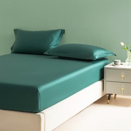 艾佳 2025新款50s长绒棉纯色单品枕套 墨绿