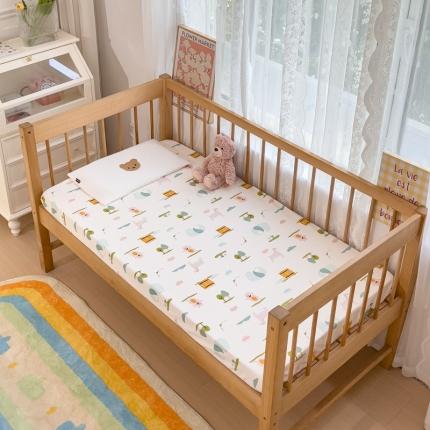 期遇 全棉婴儿防水床笠纯棉针织棉儿童A类床垫保护套可定制 小树