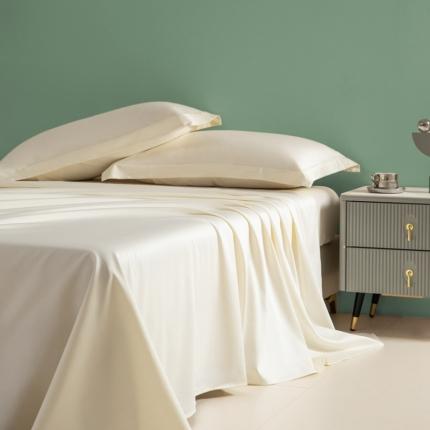 艾佳 2025新款50s长绒棉纯色单品枕套 象牙白