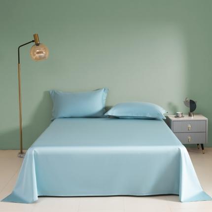 91家纺网 家纺一手货源 找家纺 艾佳 2025新款50s长绒棉纯色单品床单 青春绿