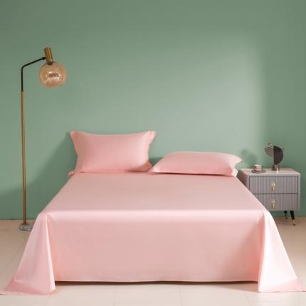 91家纺网 家纺一手货源 找家纺 艾佳 2025新款50s长绒棉纯色单品床单 珊瑚玉